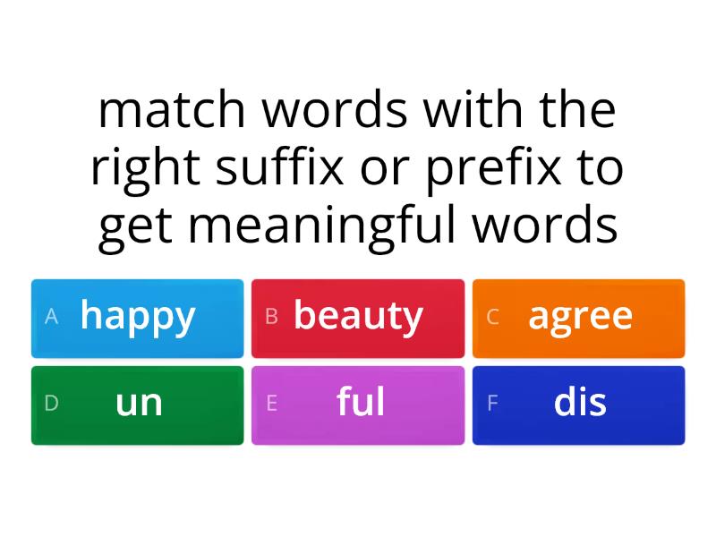 Suffixes And Prefixes Quiz 6793