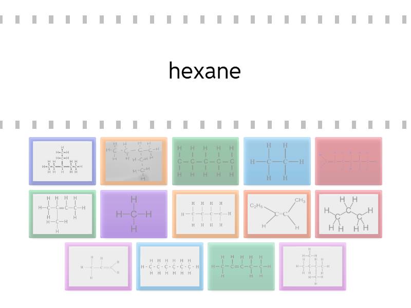 Naming alkanes and alkenes - Find the match