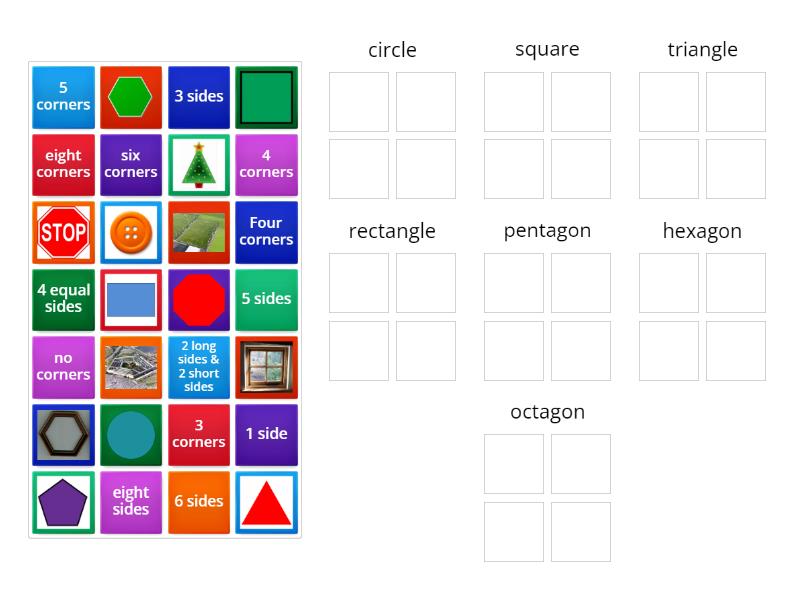 2D Shapes - E2 - Group sort