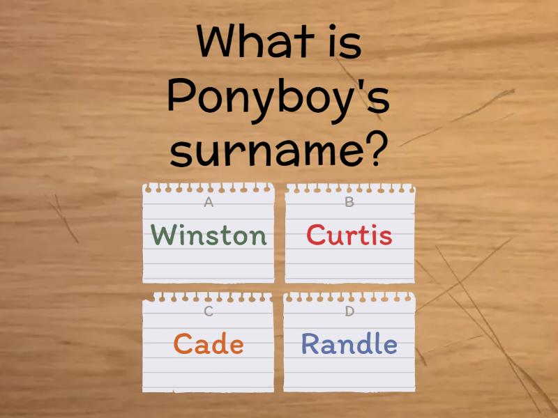 'The Outsiders' 2 Quiz