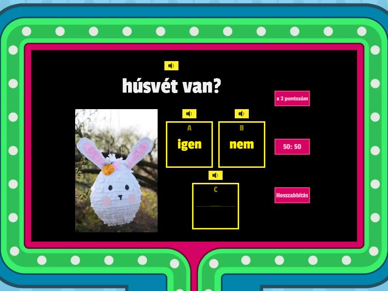 húsvéti feladatok - Gameshow quiz