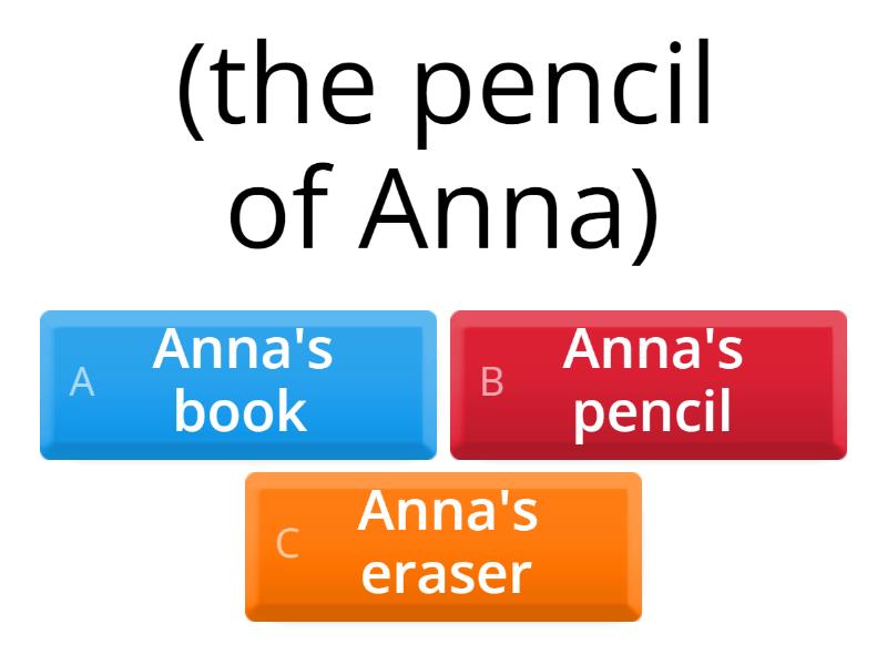 Choose The Correct Possessive Form Of The Nouns In The Parentheses To ...