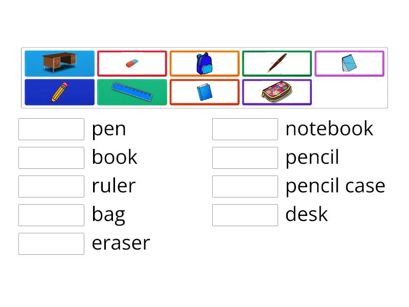 Classroom Objects Year 3 - Match Up