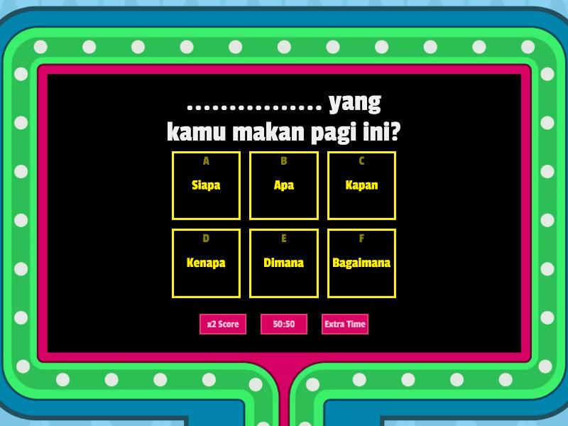 Kuis Kata Tanya - Gameshow Quiz