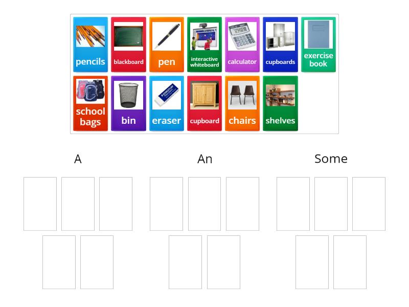 A/an or Some - Group sort