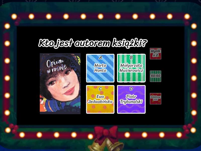 Opium W Rosole Test Ze Znajomości Lektury Opium w rosole - Gameshow quiz