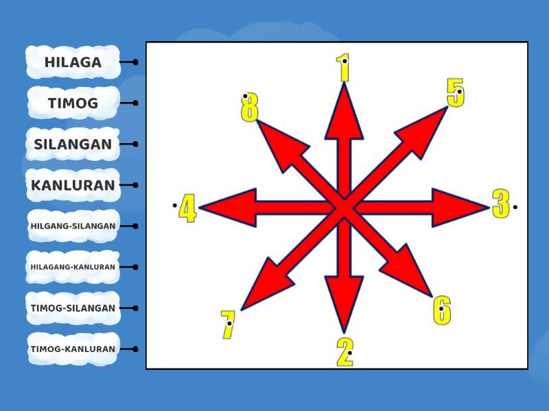 CA REVIEW - PANGUNAHIN AT PANGALAWANG DIREKSYON - Labelled diagram