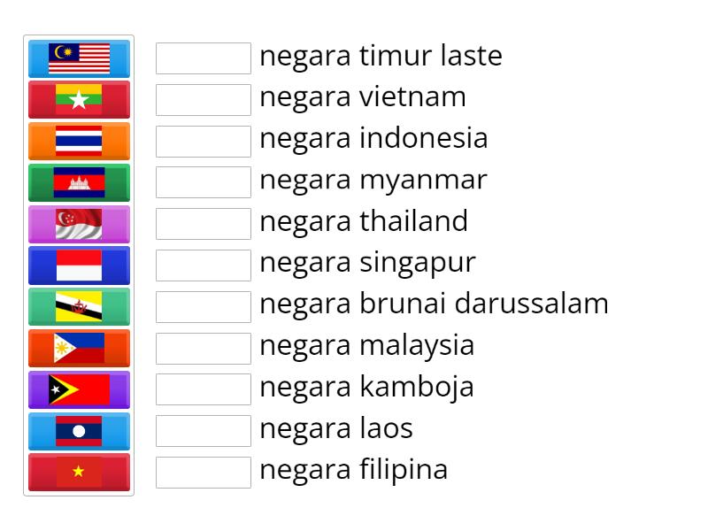 menjodohkan lambang negara asean - Match up