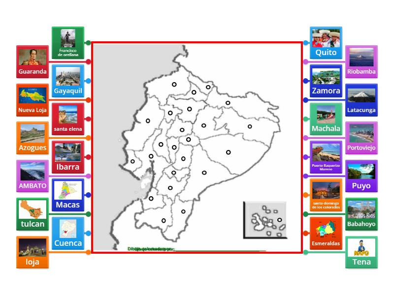 Copia De UBICAR LAS CAPITALES DE LAS PROVINCIAS DEL ECUADOR DONDE ...