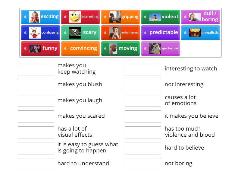 Solutions Pre-Intermediate 3A Adjectives - Match up