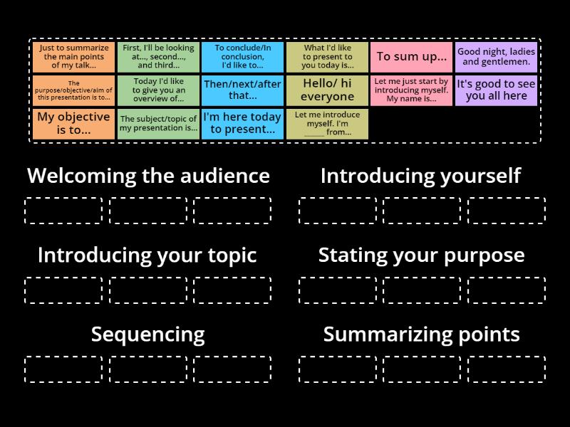Giving presentations v2 - Group sort