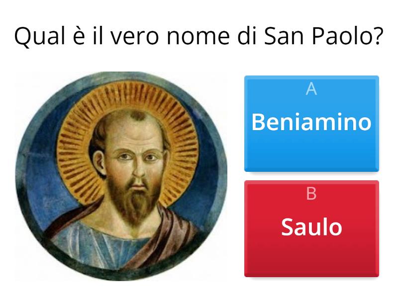 LA STORIA DI SAN PAOLO 1 - Quiz