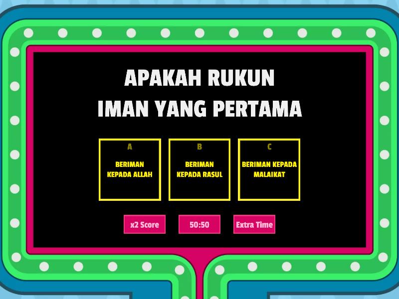 RUKUN IMAN TAHUN 1 - Gameshow Quiz