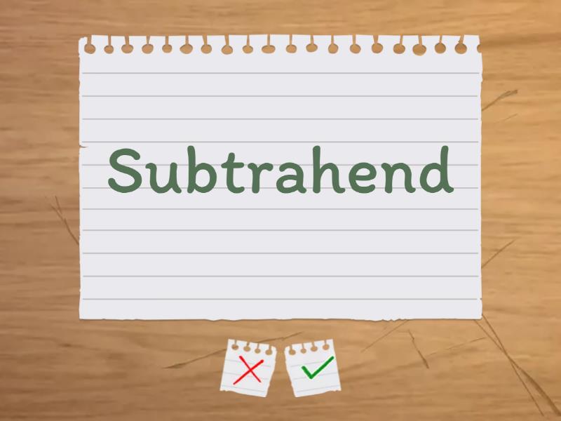 Subtraction vocabulary 1st grade flash cards