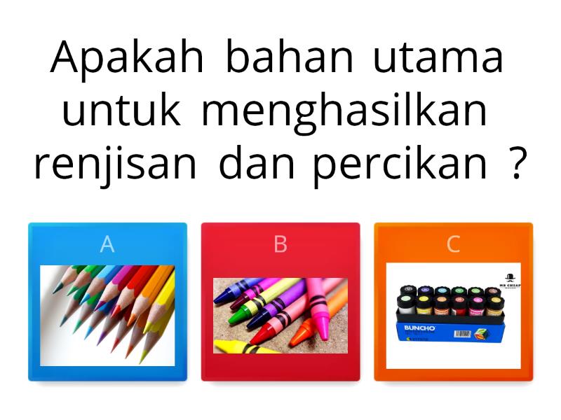 PEN.SENI VISUAL TAHUN 3: Renjisan Dan Percikan - Quiz