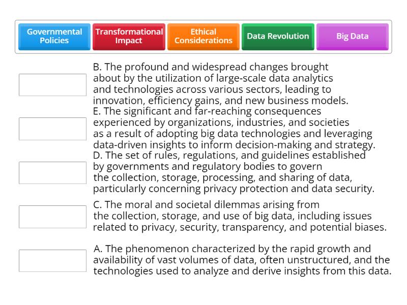 The Big Data Revolution - Match up