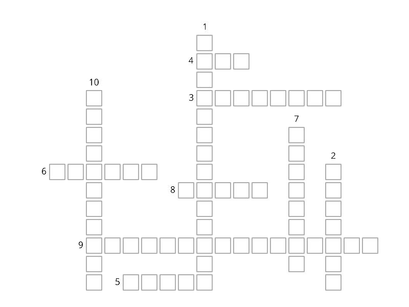 Complemento Che Risponde Alla Domanda A Chi CRUCIVERBA DI GRAMMATICA - Crossword