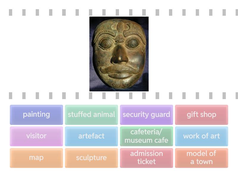 Museum vocabulary - Find the match