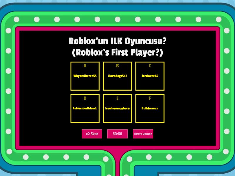 Roblox roblox quiz hard zor gameshow quiz