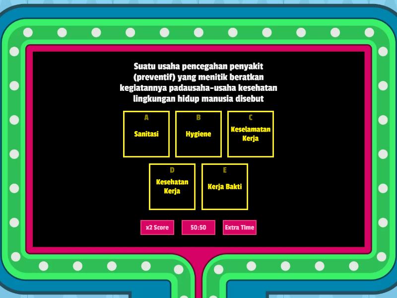 Soal Sanitasi Hygiene - Gameshow Quiz