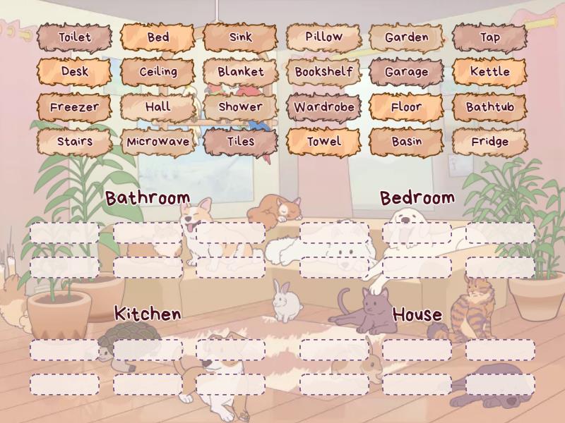 House and furniture - Group sort