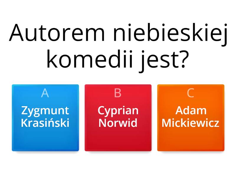 romantyzm NieBoska komedia Test