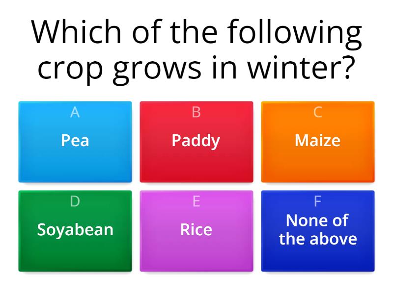 on Crop Production and Management Quiz