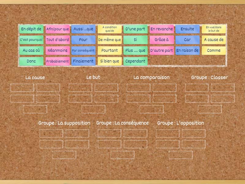 Les Connecteurs Logiques Group Sort