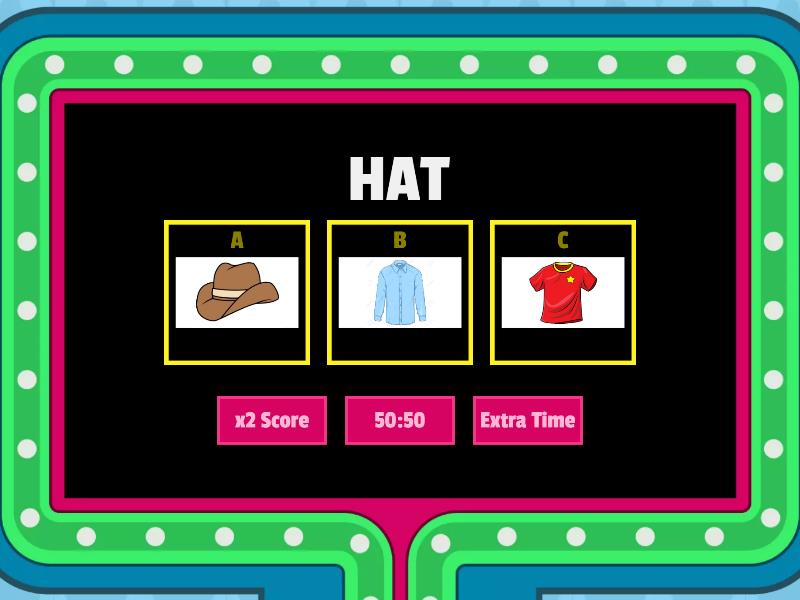 Clothes - Gameshow quiz