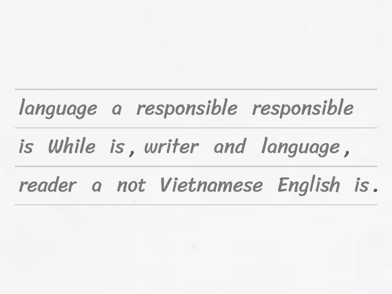 Compare and Contrast Language - Unjumble