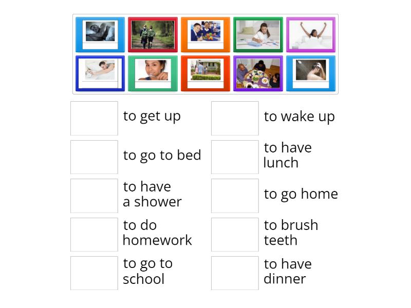 Everyday Activities - Match up