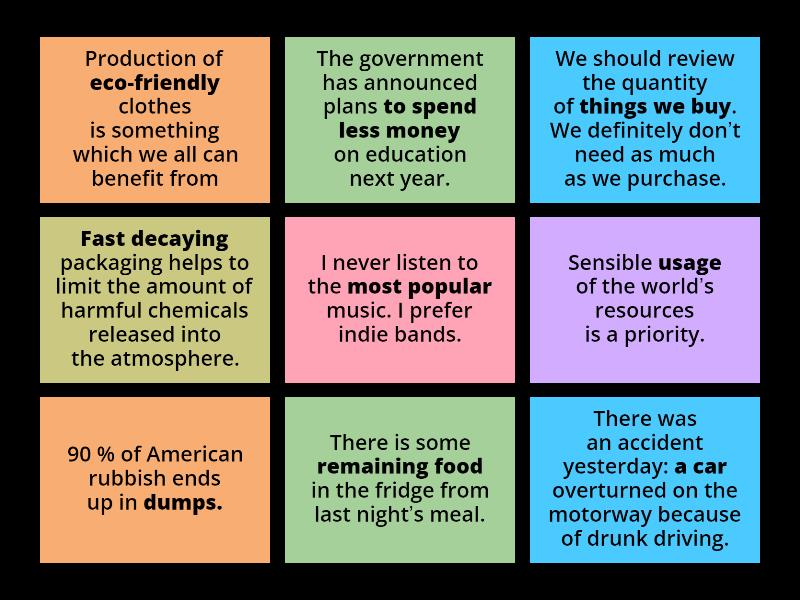 Reduce. Reuse. Recycle - Flip tiles