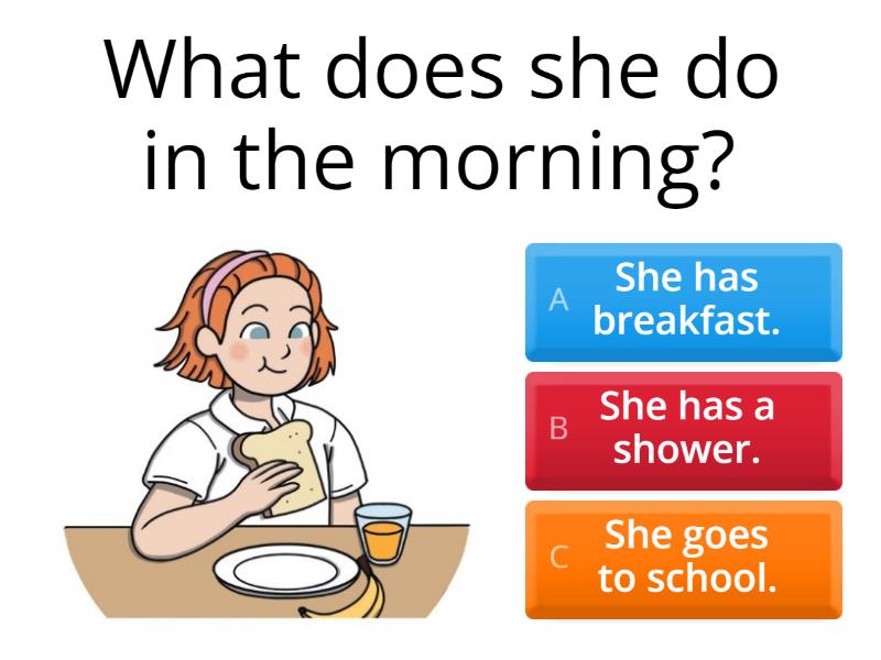 Daily routine - Quiz