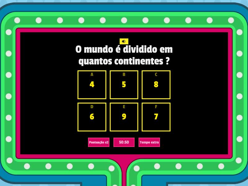 Geografia 7° Ano - Aula 1 E 2 - Game Show De TV