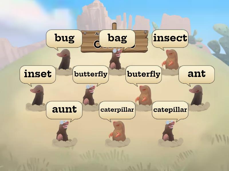 Hit the bugs - Whack-a-mole