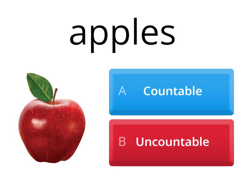 Countable And Uncountable Nouns - Quiz