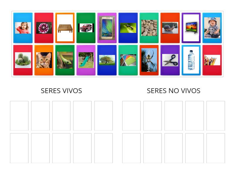 Maribi Rivera-SERES VIVOS - SERES NO VIVOS (Inertes) - Pengurutan grup