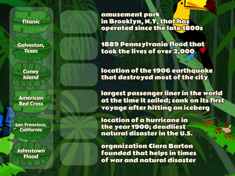 History 9.4 Important Names - Match up