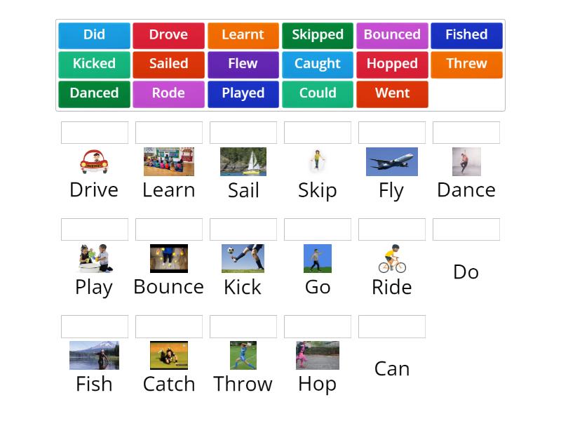 Past simple - Regular and irregular verbs 2 - Match up
