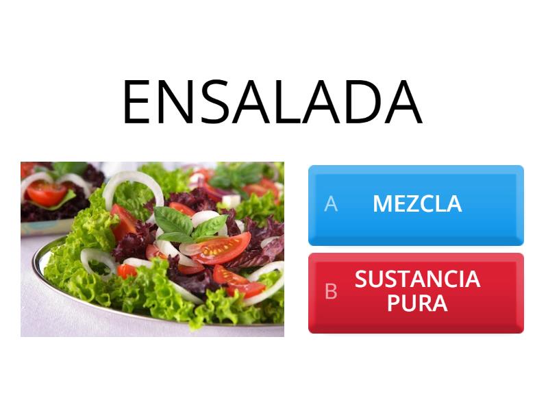 Mezcla Sustancia Pura Quiz