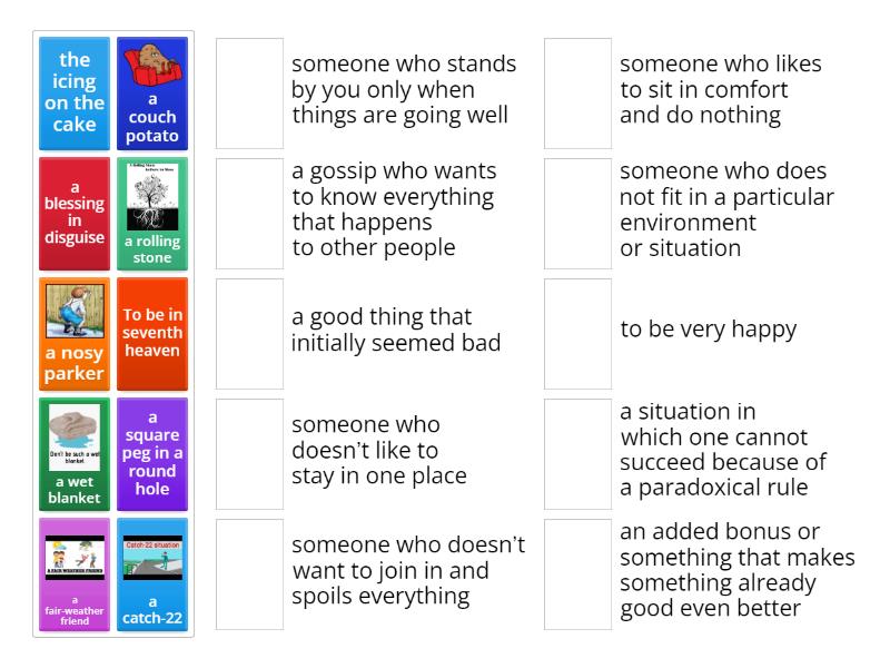 IDIOMS - Match up