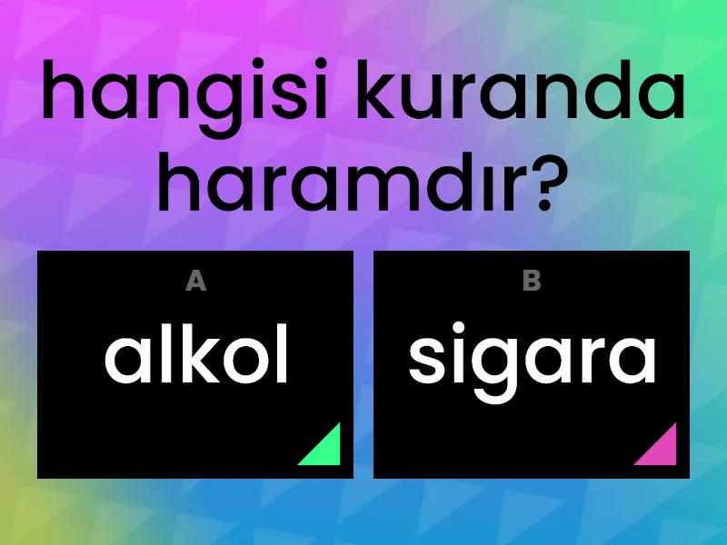 Alkol Ve Sigara - Quiz