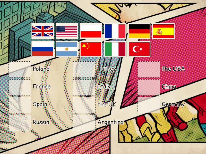 GG2 countries + their flags - Match up