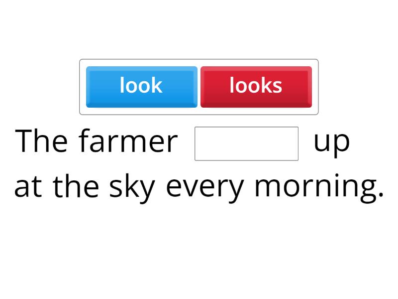 simple present tense - Complete the sentence