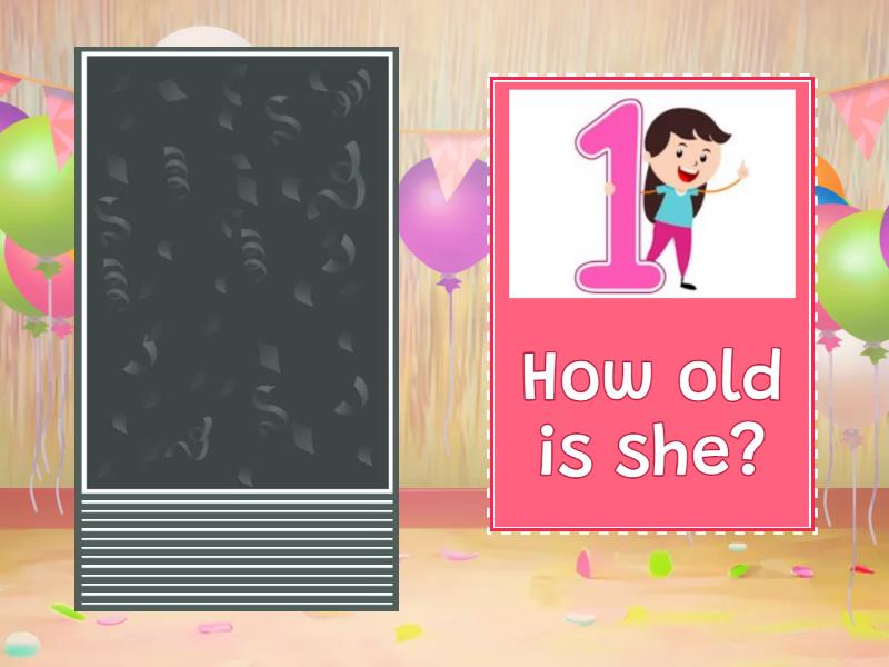 How old is he / she? - Speaking cards