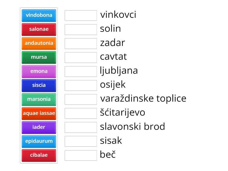 Gradovi - Match up