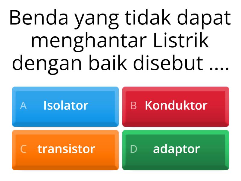 IPA Konduktor & Isolator - Quiz