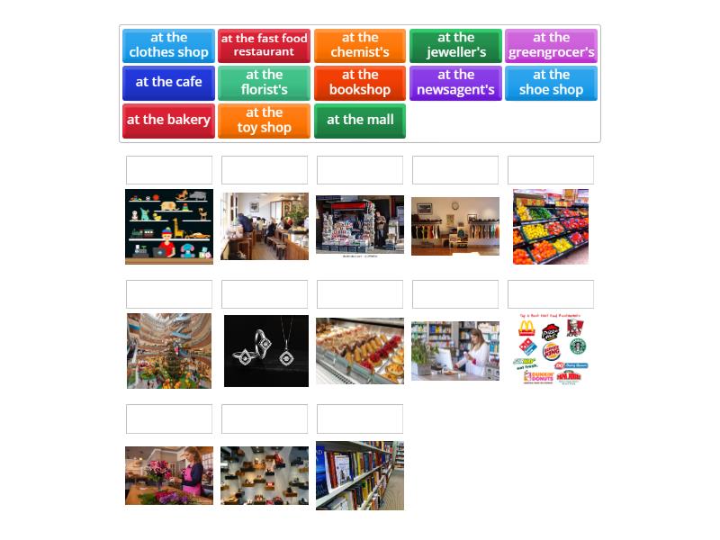Spotlight 5 Module 9a Going shopping - Match up