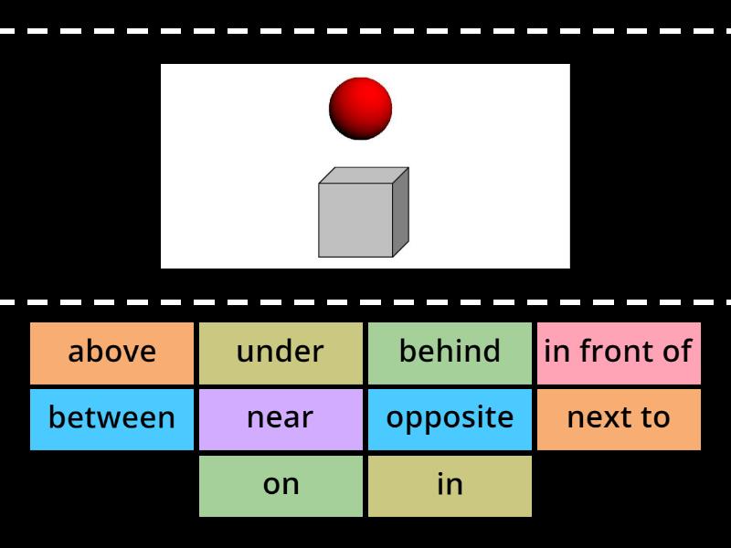 Prepositions of place - Find the match
