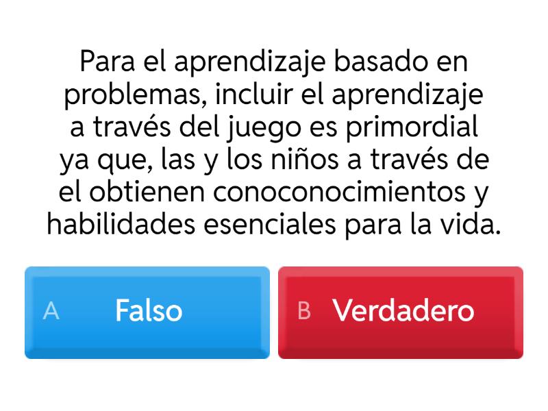EL APRENDIZAJE A TRAVÉS DEL JUEGO Y LAS PEDAGOGÍAS LÚDICAS - Cuestionario